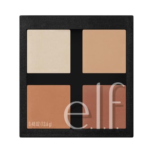 e.l.f. Contour Palette with 4 Shades - Customizable, Vegan, All-Day Wear