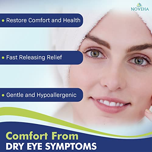 NOVEHA Daily Hygienic Eyelid & Lash Wipes | For Blepharitis & Itchy Eyes, Demodex | Box Of 60 Individually Wrapped Eyelash Wipes, Natural Makeup Remover & Daily Cleanser