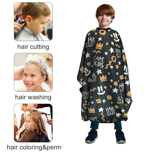 Kids Barber Cape 39x51 in | Waterproof Hair Cutting Apron