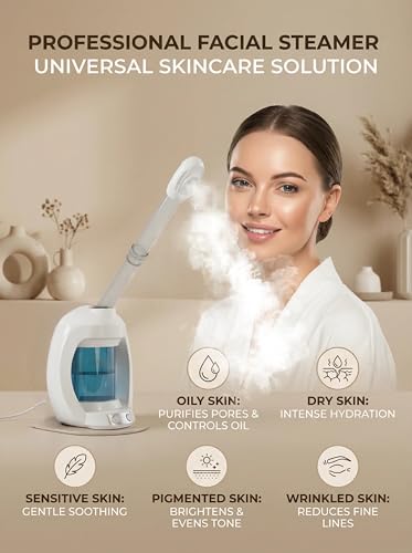 Nano Ionic Facial Steamer with Ozone for Home Spa