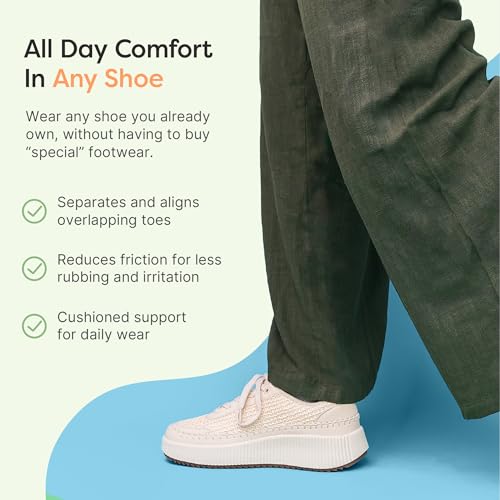 ZenToes Hammer Toe Corrector | Gel Toe Spacers, 4 Pack