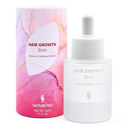 MONREMO Hair Growth Serum with Turmeric, Caffeine & Biotin