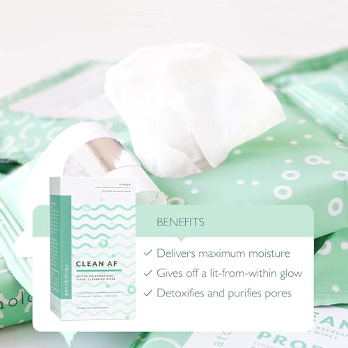 Patchology Clean AF Facial Cleansing Wipes - 60 Count