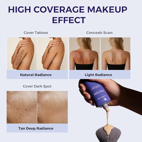 Tattoo Cover Up Concealer - Waterproof Full Coverage for Body & Face