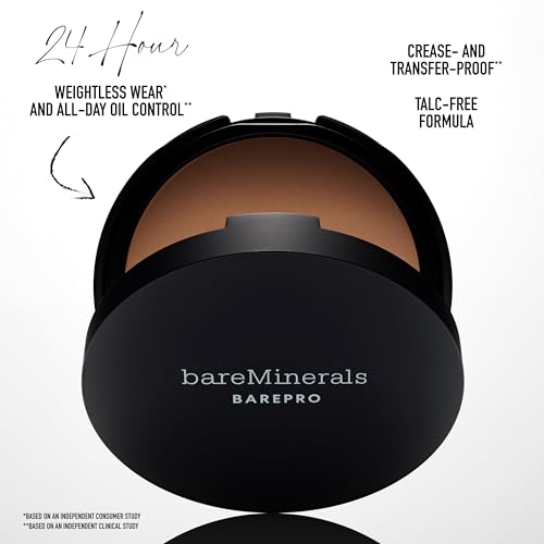 bareMinerals Barepro Pressed Powder Foundation, Full Coverage Matte
