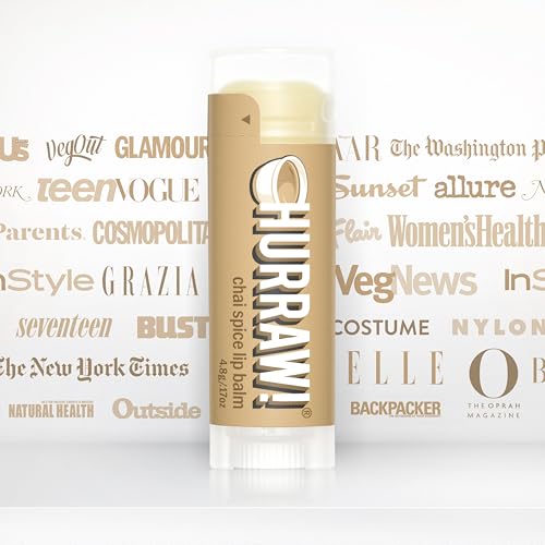 Hurraw! Chai Spice Lip Balm, 2 Pack: Organic, Certified Vegan, Cruelty and Gluten Free. Non-GMO, 100% Natural Ingredients. Bee, Shea, Soy and Palm Free. Made in USA