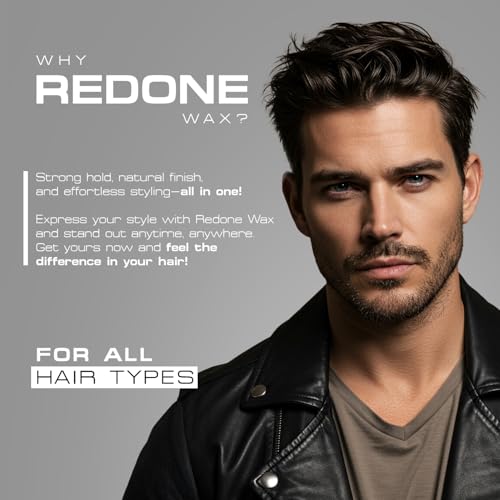 Redone Hair Styling Wax White 150ml | Extra Hold & Long Lasting Shine | Gel Wax for Men & Women | Peach Scent | Strong Hold Edge Control Wax | Non-Sticky Wet Look Finish | Professional Barber Hair Wax