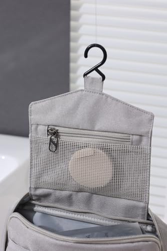 FabDay Travel Toiletry Bag with Hanging Hook – Water-Resistant