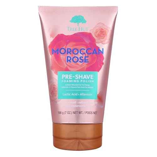 Tree Hut Moroccan Rose Shave Prep Polish | Gently Soothe & Prep Skin for an Even Closer Shave | Exfoliating Shave Essential | 7 fl oz.