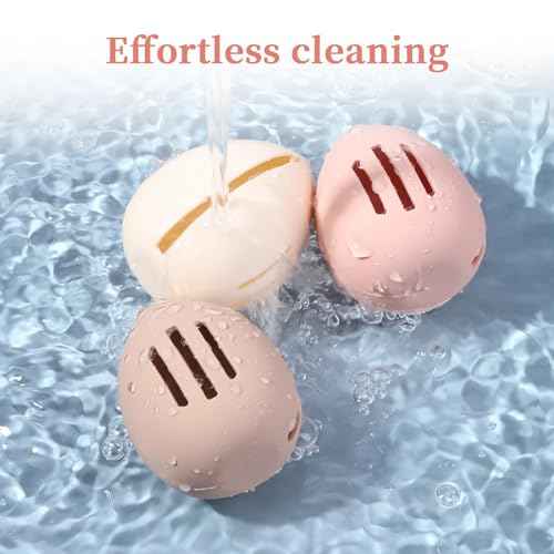 Makeup Sponge Holder,Double-sided 3-line Vented Silicone Beauty Blender Holder for Travel, Fit All Sponges (1pack pink)