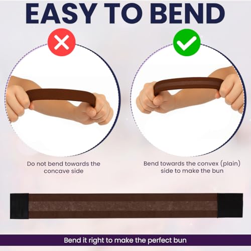 Andlane French Hair Bun Maker - Pack of 2 Brown