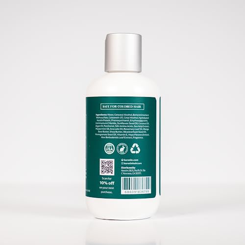 Kerotin Hair Growth Shampoo & Conditioner Set with Rosemary Oil & Biotin - Natural, Sulfate-Free, Made in USA