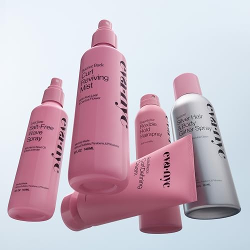 Eva NYC Long Lasting Flexible Hold Hairspray - Non-Sticky + Anti-Humidity - Infused with Vitamin E for a Glossy Finish - All Day Hair Style Protection - Easy Re-Styling - Lavender Scent - 8.3 oz