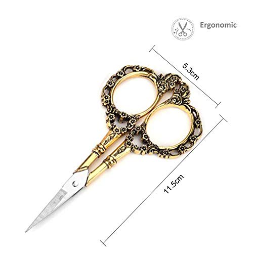 EBANKU Stainless Steel Manicure Scissors | Professional Nail & Eyebrow Grooming