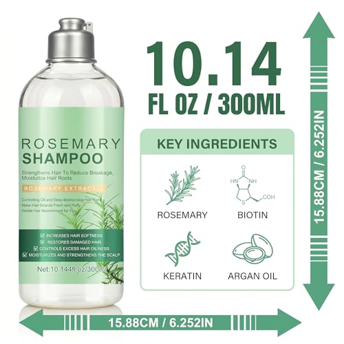 Grospe Rosemary Shampoo for Hair Growth & Strengthening - 10.14 Fl Oz