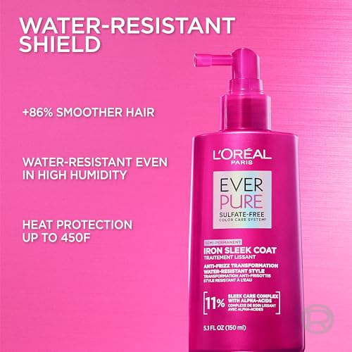 L'Oreal Paris EverPure Iron Sleek Coat Anti-Frizz Spray 5.1oz