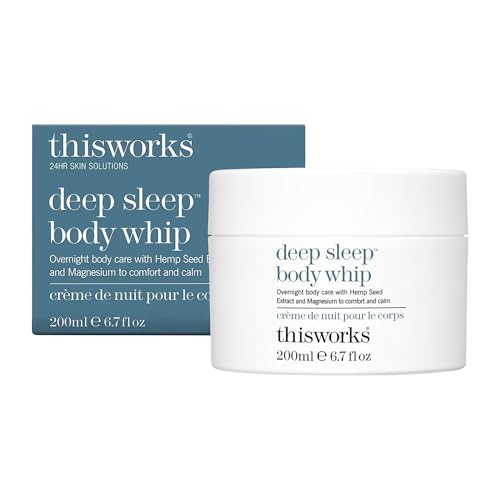 THISWORKS Deep Sleep Body Whip ? Ultra-Rich Nighttime Body Moisturizer with Shea Butter, Magnesium & Essential Oils ? Nourishes Skin & Promotes Restful Sleep ? 200ml