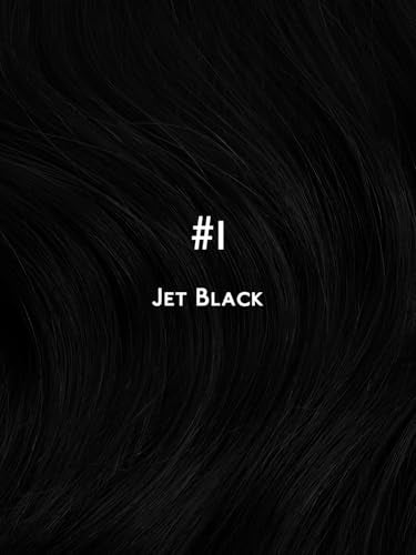 WENNALIFE 3PCS Butterfly Weft Hair Extensions Human Hair 14 Inch Black - Reusable Seamless Sew-In