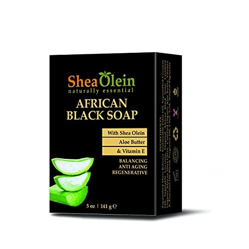 African Black Soap with Shea Olein, Aloe Butter and Vitamin E
