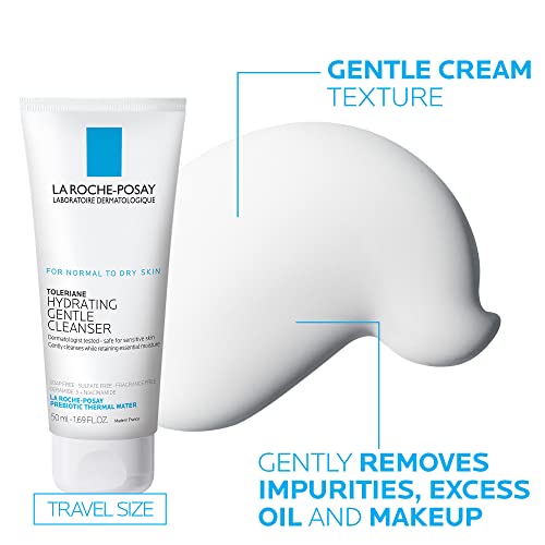 La Roche-Posay Toleriane Double Repair Face Moisturizer | Daily Moisturizer Face Cream with Ceramide and Niacinamide for All Skin Types | Oil Free | Fragrance Free | 2 Piece Set