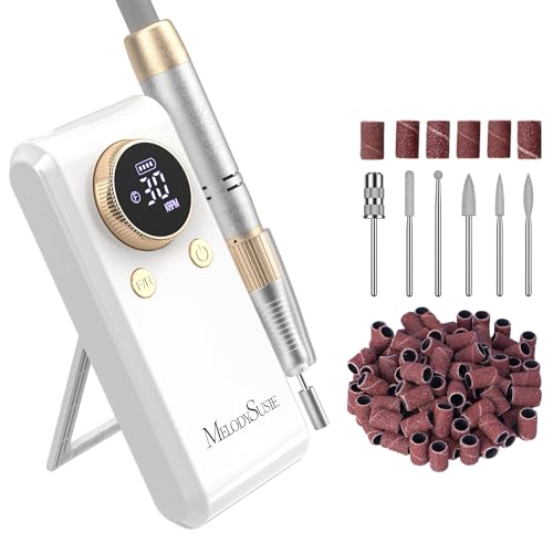 30,000 RPM 2-in-1 Rechargeable Nail Drill with Stand