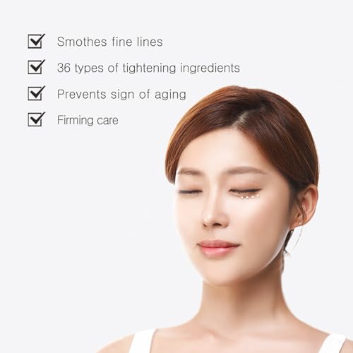 Petitfee Pep-Tightening Eye Cream 1.05 oz (30g) - Peptide Eye Cream with Green Tomato Extract, Coffee Seed Extract, Ceramide NP, for Fine Lines, Tightening Under Eye, Line Smoother, Korean Skin Care