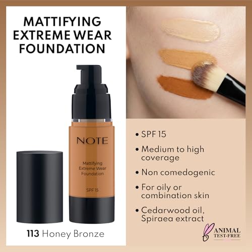 NOTE Mattifying Foundation SPF 15 - Full Coverage, Oily Skin