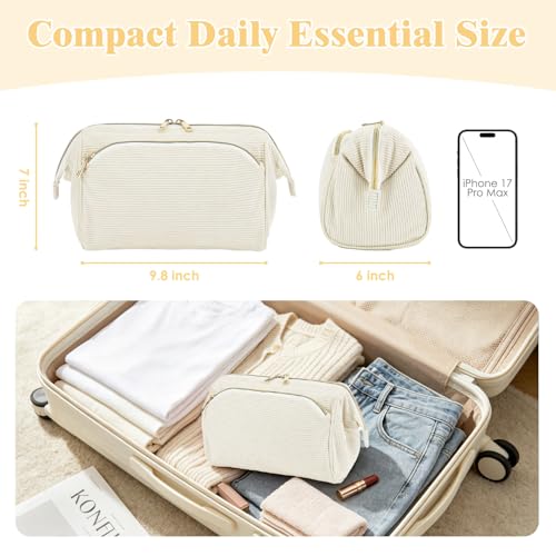 Fammart Waterproof Travel Makeup Bag - Extra-Large Organizer