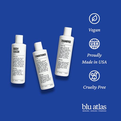Blu Atlas Body Wash- Sulfate-Free Gel Body Wash for Men, Moisturizing Formula Suitable for All Skin (Classic)