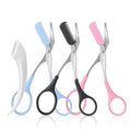 Eyebrow Scissors & Razor Set - Non-Slip Grip, Precision Trimmer with Comb - Black, Pink, Blue