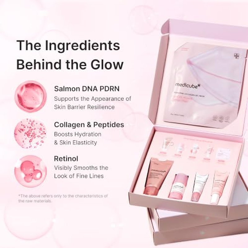 Medicube PDRN Glow Essentials Mini Skincare Set - 5-Step Routine
