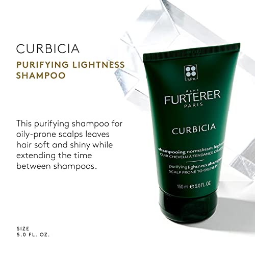 Rene Furterer CURBICIA Purifying Lightness Shampoo - For Oily-Prone Scalp - Sebum Control - 5 fl. oz.