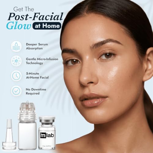 Titanium Microneedling Derma Stamp Kit with Hyaluronic Acid Serum