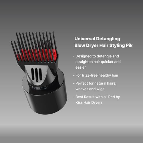 Detangling Blow Dryer Comb Attachment for Frizz-Free Hair - Universal Fit