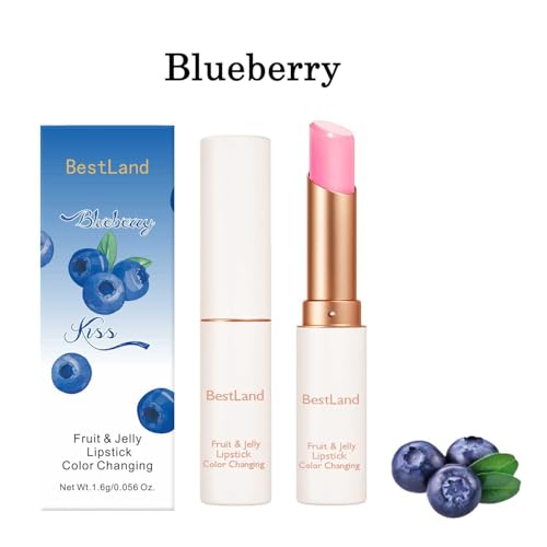 BestLand 3-Pack Color Changing Lip & Cheek Stain Set - Hydrating Jelly Lipsticks for Dry & Mature Lips