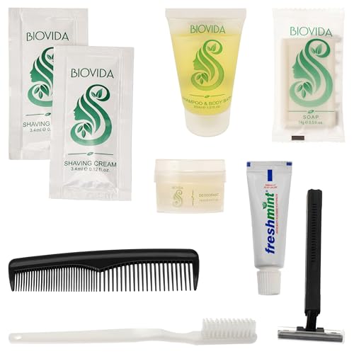 Moda West 24-Pack Travel Hygiene Kits – 9-Piece Toiletries