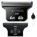 2215 Adjustable Zero-Gap T Blade Replacement for Wahl 5 Star Detailer Li Trimmer Models 8081/8171 (Black)