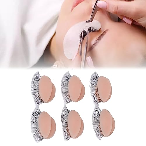 Estink Replacement Eyelids 3 Pairs Double Layer Eyelash Training