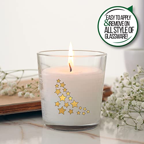 Metallic Gold Star Temporary Tattoos - 20 or 48 Pack