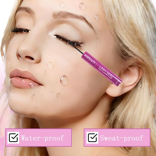 INSPEAUTY Lash Bond and Seal Duo, 5ml+5ml Waterproof Lash Glue for Eyelash Clusters, 72H Hold
