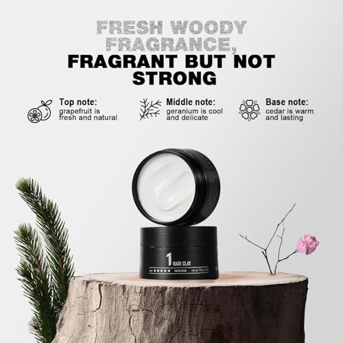 SUPRENT Hair Clay for Men | Medium Hold, Water-Based, Matte Finish