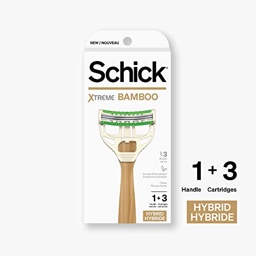 Schick Xtreme Bamboo Razor - Eco Friendly Disposable Razors, Bamboo Handle