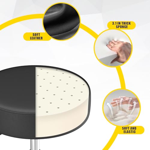 YEEZEE Rolling Stool with Wheels & Ultra Soft Cushion - Variation 1
