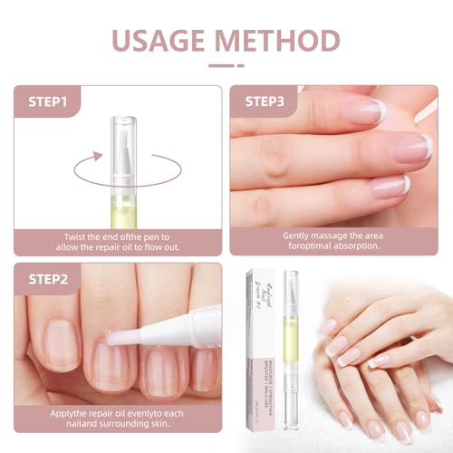 Nail Growth Oil Pen - Strengthener & Repair Treatment for Damaged Nails