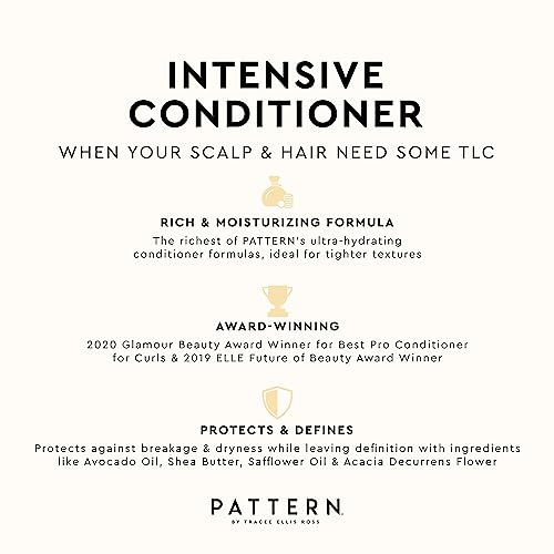 PATTERN Beauty by Tracee Ellis Ross Intensive Conditioner, 29 Fl Oz, Shea Butter, Avocado Oil & Vitamin E, Extreme Moisture for Curly Hair, Curl Restoration and Tight-Textures, 3a-4c