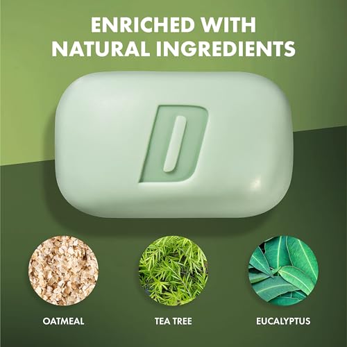 Defense Acne Care Bar Soap 4.2oz | contains 2% Salicylic Acid, Tea Tree & Eucalyptus Essential Oils & Oatmeal