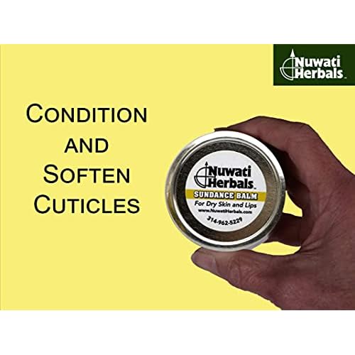 Nuwati Herbals Healing Balm for Severely Dry Skin Sundance Balm - Softens Rough, Dry, Damaged Skin, Lips, and Cuticles - For Elbows, Heels, Hands, and Lips, Made in the USA, 4 Ounces