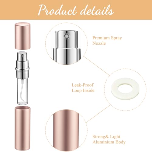 Motiskyy 70 Pcs 5 ml Morandi Color Refillable Perfume Atomizers - Bulk Set