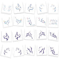 Anime Temporary Tattoos 60 Pcs - Water Activated Stickers