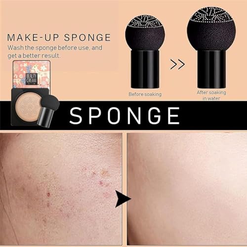 Air Cushion CC Cream with Sponge Puff - Full Coverage Concealer